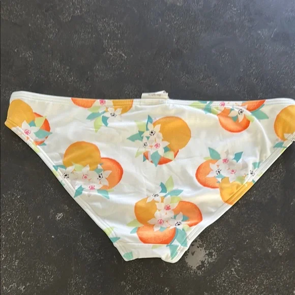 Kate Spade White and Orange Bikini Bottom - Picture 4 of 6